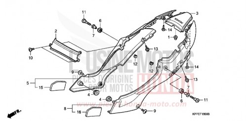 COPERTURA LATERALE CBR125RW6 di 2006